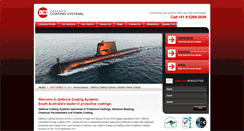 Desktop Screenshot of defencecoatingsystems.com