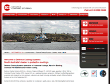 Tablet Screenshot of defencecoatingsystems.com